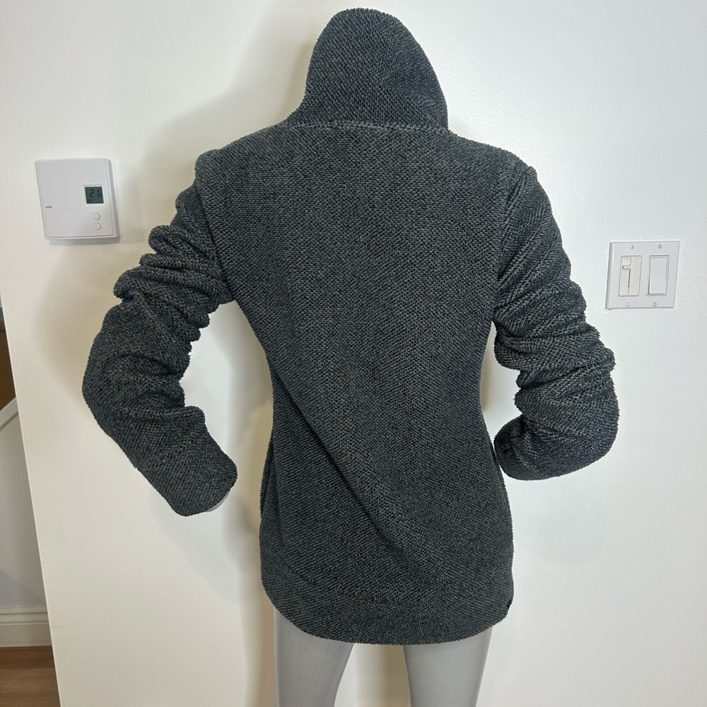 Bench Dark Gray Women's Cozy Sherpa zip up sweater ❤️M - Picture 7 of 10